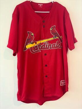 Rawlings Red St. Louis Cardinals Baseball Jersey